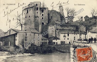 Carte postale ancienne Le Château — Clisson (Loire-Atlantique)