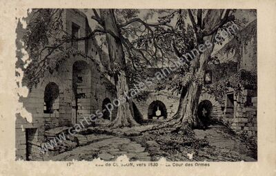 Carte postale ancienne La Cour des Ormes — Clisson (Loire-Atlantique)