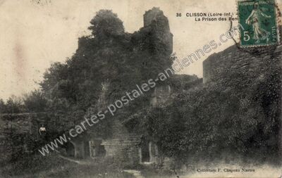 Carte postale ancienne La Prison des Fem — Clisson (Loire-Atlantique)