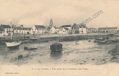 Carte postale ancienne Vue prise de la Chambre des Vases — Le Croisic (Loire-Atlantique)