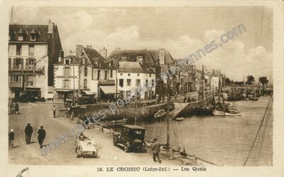 Carte postale ancienne Les Quais — Le Croisic (Loire-Atlantique)