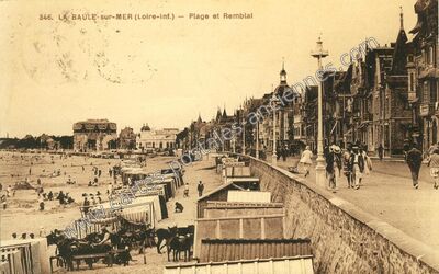 Carte postale ancienne La Baule sur Mer — La Baule-Escoublac (Loire-Atlantique)