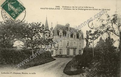 Carte postale ancienne Château de la Châtaigneraie (Côté de l'Entrée) — Haute-Goulaine (Loire-Atlantique)