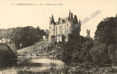 Carte postale ancienne Château de Juzet — Guémené-Penfao (Loire-Atlantique)