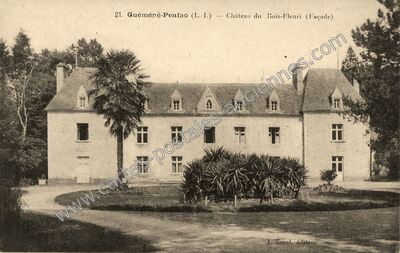 Carte postale ancienne Château du Bois-Fleuri (Façade) — Guémené-Penfao (Loire-Atlantique)