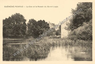 Carte postale ancienne Le Don et le Manoir du Grand Logis — Guémené-Penfao (Loire-Atlantique)