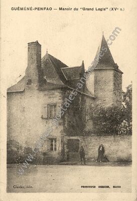 Carte postale ancienne Manoir du “Grand Logis” — Guémené-Penfao (Loire-Atlantique)