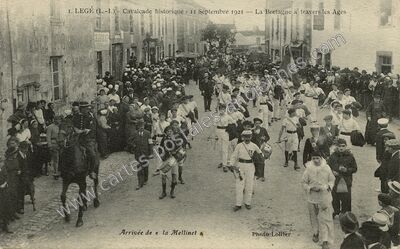 Carte postale ancienne Cavalcade historique - 11 Septembre 1921 — La Bretagne à travers les Ages — Legé (Loire-Atlantique)