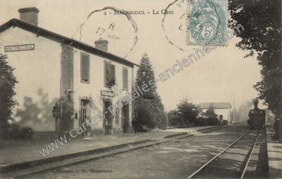 Carte postale ancienne La Gare — Machecoul (Loire-Atlantique)