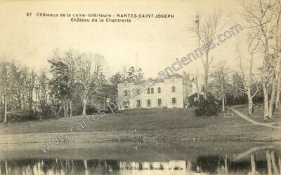 Carte postale ancienne Chateau de la Chantrerie — Nantes (Loire-Atlantique)
