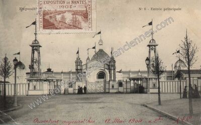 Carte postale ancienne Exposition de Nantes — Nantes (Loire-Atlantique)