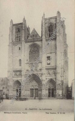 Carte postale ancienne La Cathédrale — Nantes (Loire-Atlantique)