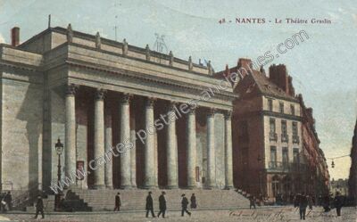 Carte postale ancienne Le Théâtre Graslin — Nantes (Loire-Atlantique)