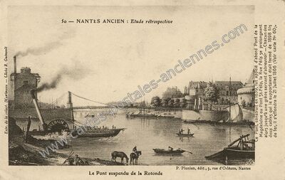 Carte postale ancienne Etude rétrospective — Nantes (Loire-Atlantique)