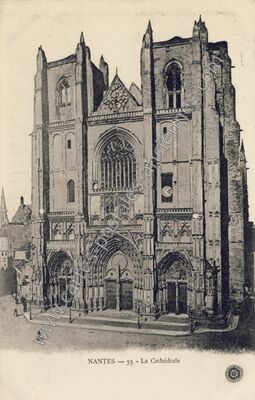 Carte postale ancienne La Cathédrale — Nantes (Loire-Atlantique)