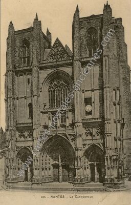 Carte postale ancienne La Cathédrale — Nantes (Loire-Atlantique)