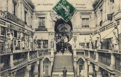 Carte postale ancienne Passage Pommeraye — Nantes (Loire-Atlantique)