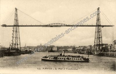 Carte postale ancienne Le Pont à Transbordeur — Nantes (Loire-Atlantique)