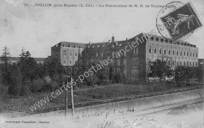 Carte postale ancienne Le Pensionnat de N.-D. de Toutes Aides — Nantes (Loire-Atlantique)
