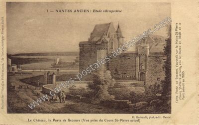 Carte postale ancienne Etude rétrospective — Nantes (Loire-Atlantique)