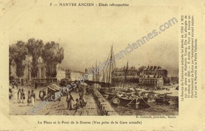 Carte postale ancienne Etude rétrospective — Nantes (Loire-Atlantique)
