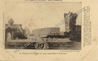 Carte postale ancienne Palais construit par Ceineray — Nantes (Loire-Atlantique)
