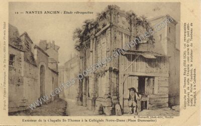 Carte postale ancienne Etude rétrospective — Nantes (Loire-Atlantique)