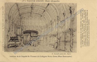 Carte postale ancienne Etude rétrospective — Nantes (Loire-Atlantique)