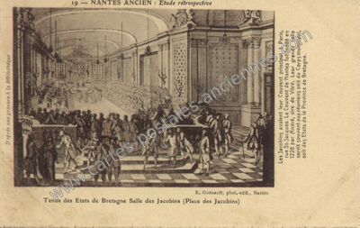 Carte postale ancienne Étude rétrospective — Nantes (Loire-Atlantique)
