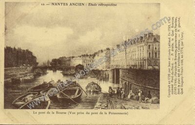 Carte postale ancienne Etude rétrospective — Nantes (Loire-Atlantique)