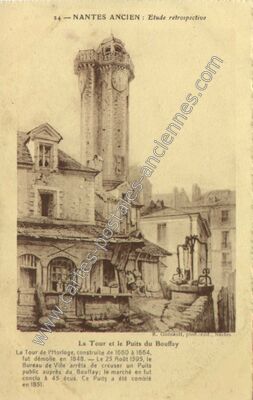 Carte postale ancienne Etude rétrospective — Nantes (Loire-Atlantique)