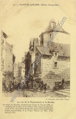 Carte postale ancienne Etude rétrospective — Nantes (Loire-Atlantique)