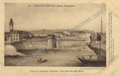 Carte postale ancienne Etude rétrospective — Nantes (Loire-Atlantique)