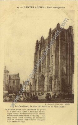 Carte postale ancienne Etude rétrospective — Nantes (Loire-Atlantique)