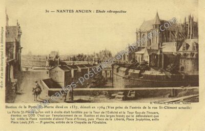 Carte postale ancienne Etude rétrospective — Nantes (Loire-Atlantique)