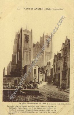 Carte postale ancienne Etude retrospective — Nantes (Loire-Atlantique)