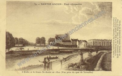 Carte postale ancienne Etude rétrospective — Nantes (Loire-Atlantique)