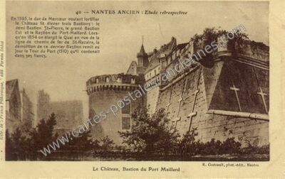 Carte postale ancienne Etude rétrospective — Nantes (Loire-Atlantique)
