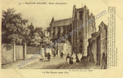 Carte postale ancienne Etude rétrospective — Nantes (Loire-Atlantique)