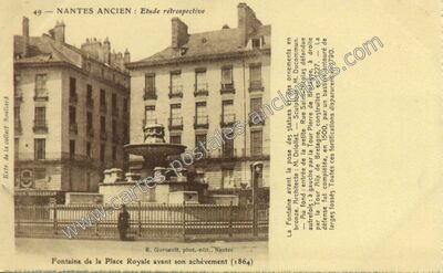 Carte postale ancienne Etude rétrospective — Nantes (Loire-Atlantique)