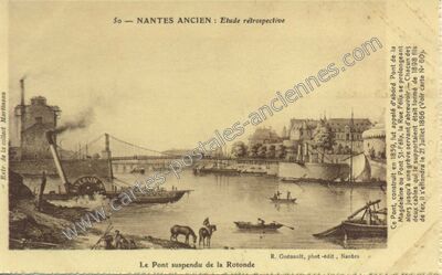 Carte postale ancienne Etude rétrospective — Nantes (Loire-Atlantique)