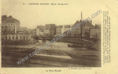 Carte postale ancienne Etude rétrospective — Nantes (Loire-Atlantique)