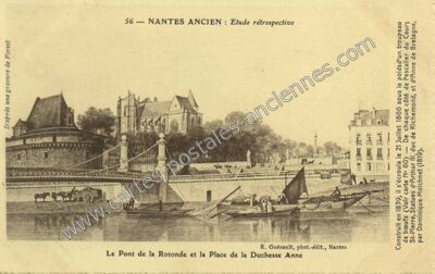 Carte postale ancienne Etude rétrospective — Nantes (Loire-Atlantique)