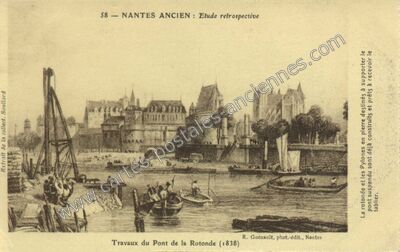 Carte postale ancienne Etude retrospective — Nantes (Loire-Atlantique)