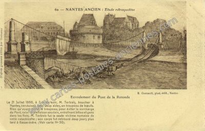 Carte postale ancienne Etude rétrospective — Nantes (Loire-Atlantique)