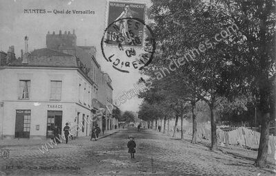 Carte postale ancienne Quai de Versailles — Nantes (Loire-Atlantique)