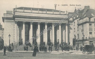 Carte postale ancienne Théâtre Graslin — Nantes (Loire-Atlantique)