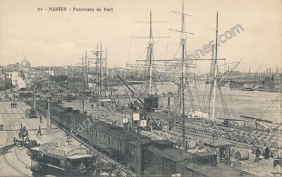 Carte postale ancienne Panorama du Port — Nantes (Loire-Atlantique)