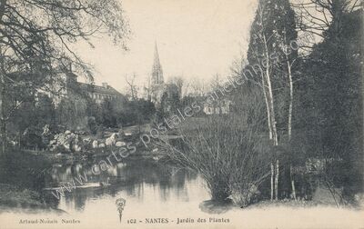 Carte postale ancienne Jardin des Plantes — Nantes (Loire-Atlantique)