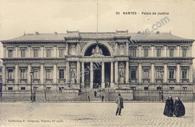 Carte postale ancienne Palais de Justice — Nantes (Loire-Atlantique)